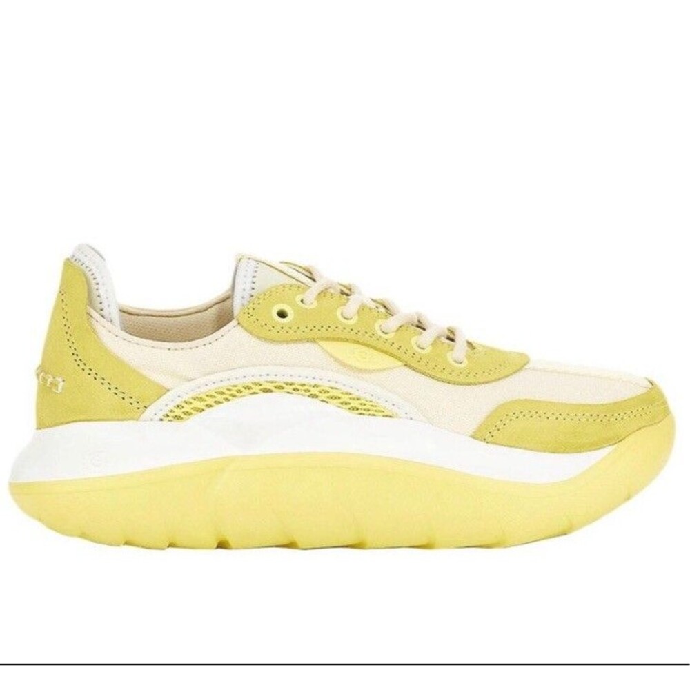 UGG Australia Women's Shoes La Cloud Low 1107945 Yellow White Sneakers Size 8.5